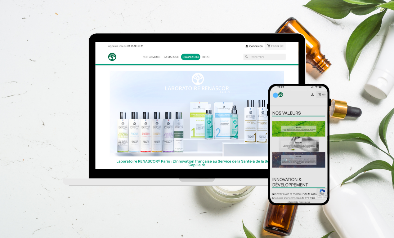 Mokup Laboratoire Renascor
